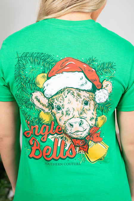 Green Jingle Bells Graphic Tee