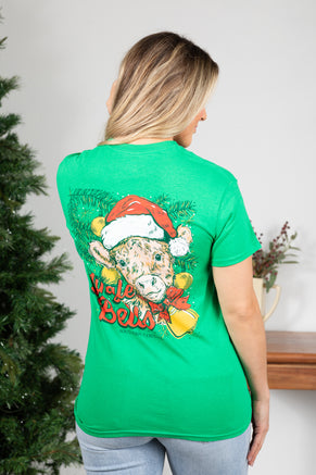 Green Jingle Bells Graphic Tee