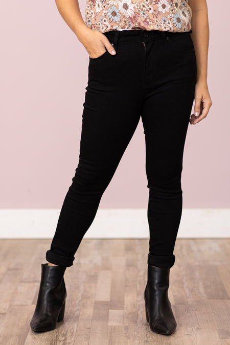 Kancan Black High Rise Super Skinny Jeans