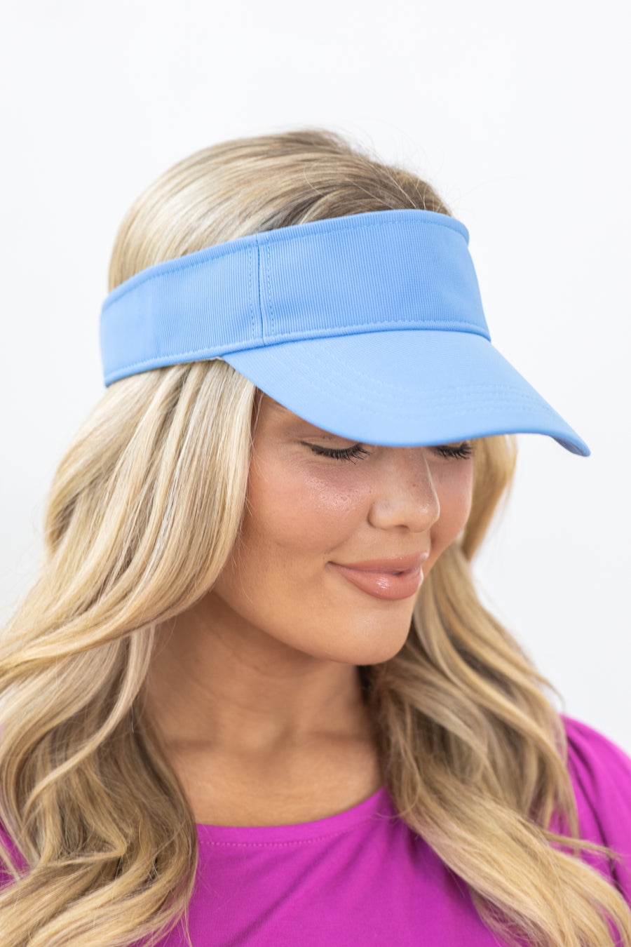 Sky Blue Solid Visor