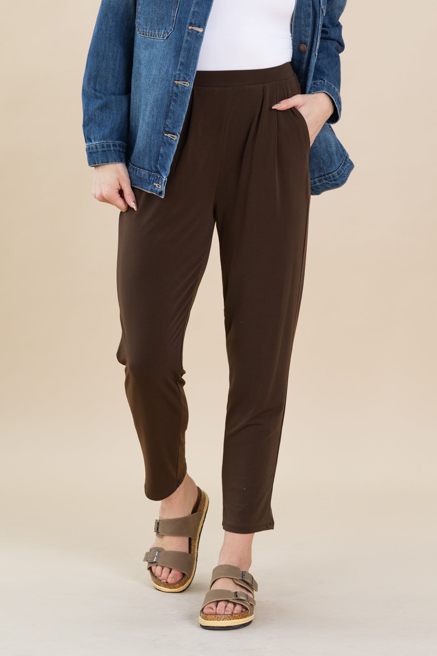 Pull On Tapered Leg Pant