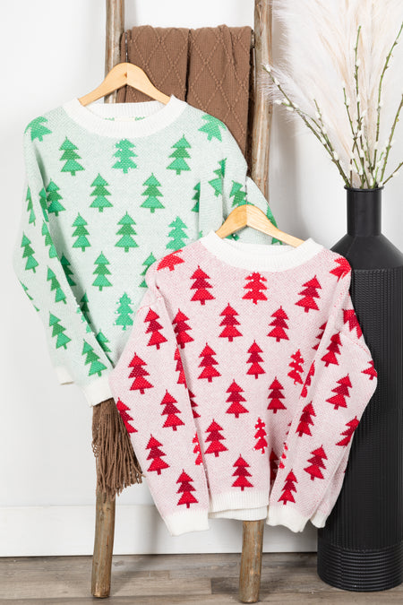 Pearl Tree Pattern Christmas Sweaters