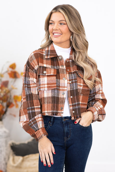 Chestnut Plaid Jacket