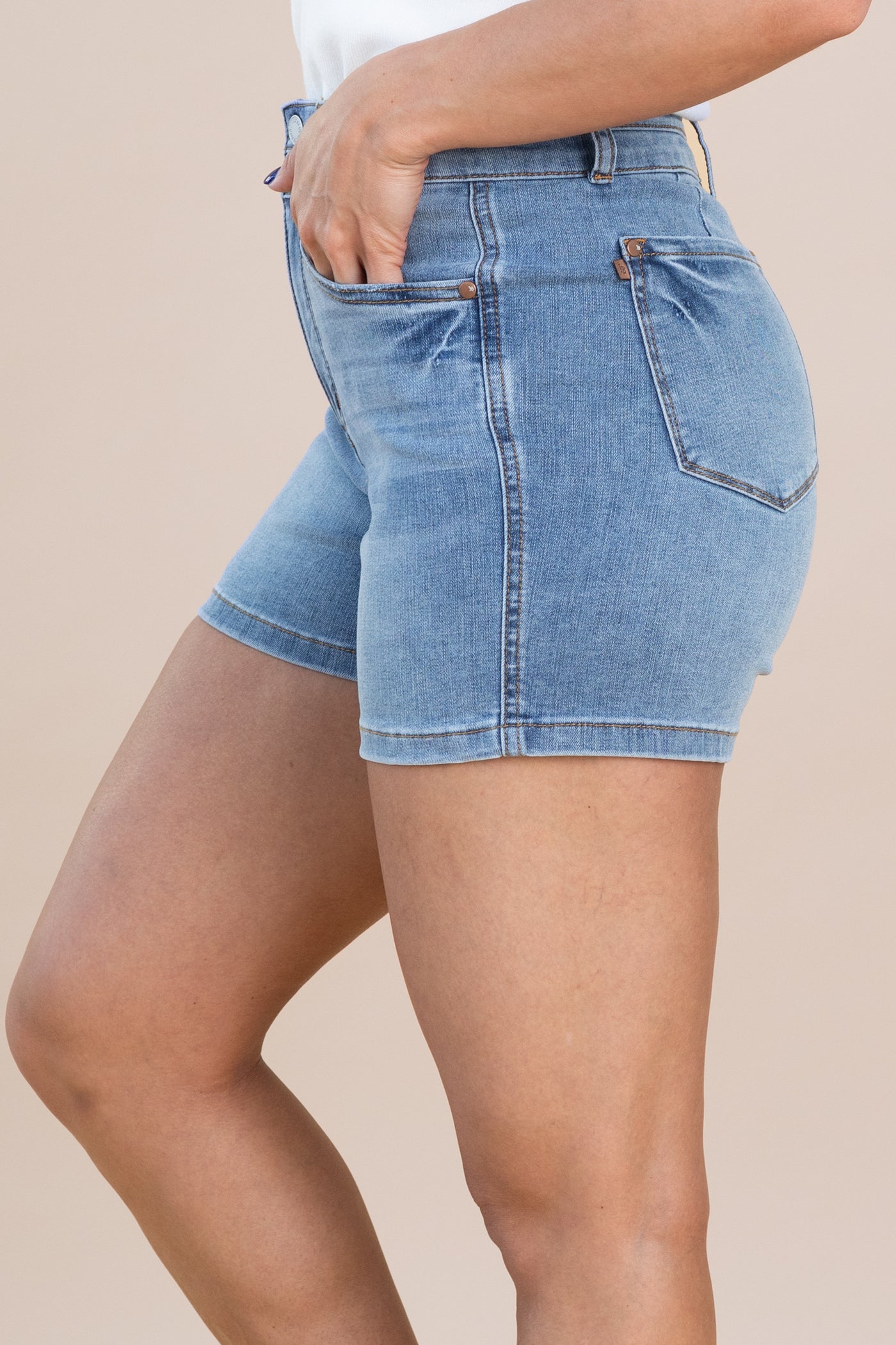 Judy Blue Tummy Control Cool Denim Shorts