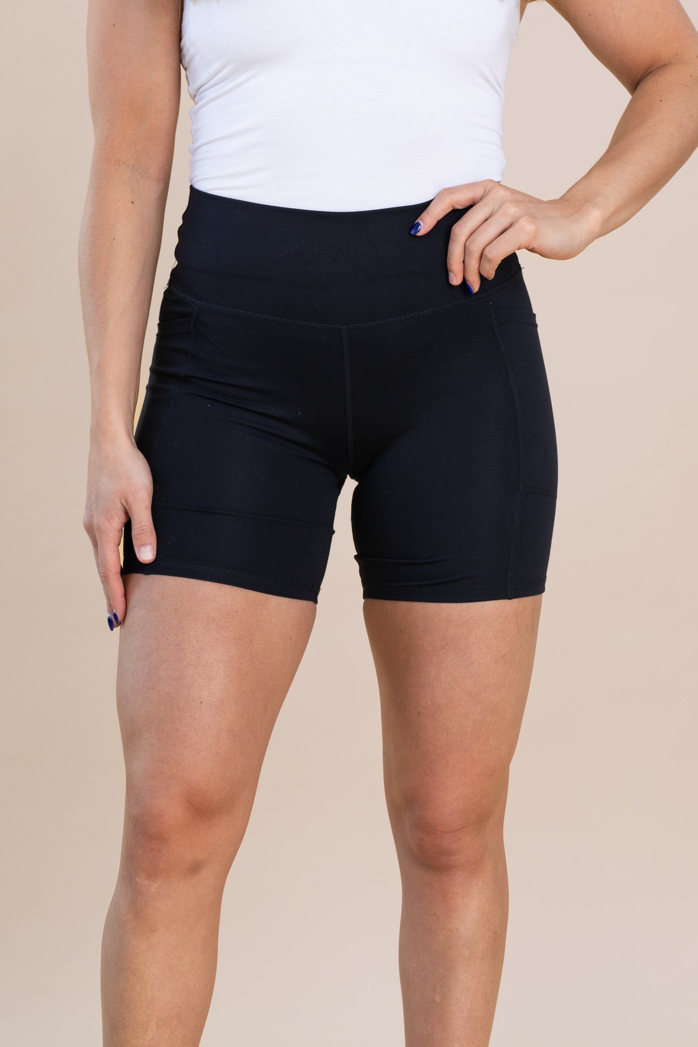 Black Venice Cloud Light Sculpt Biker Shorts