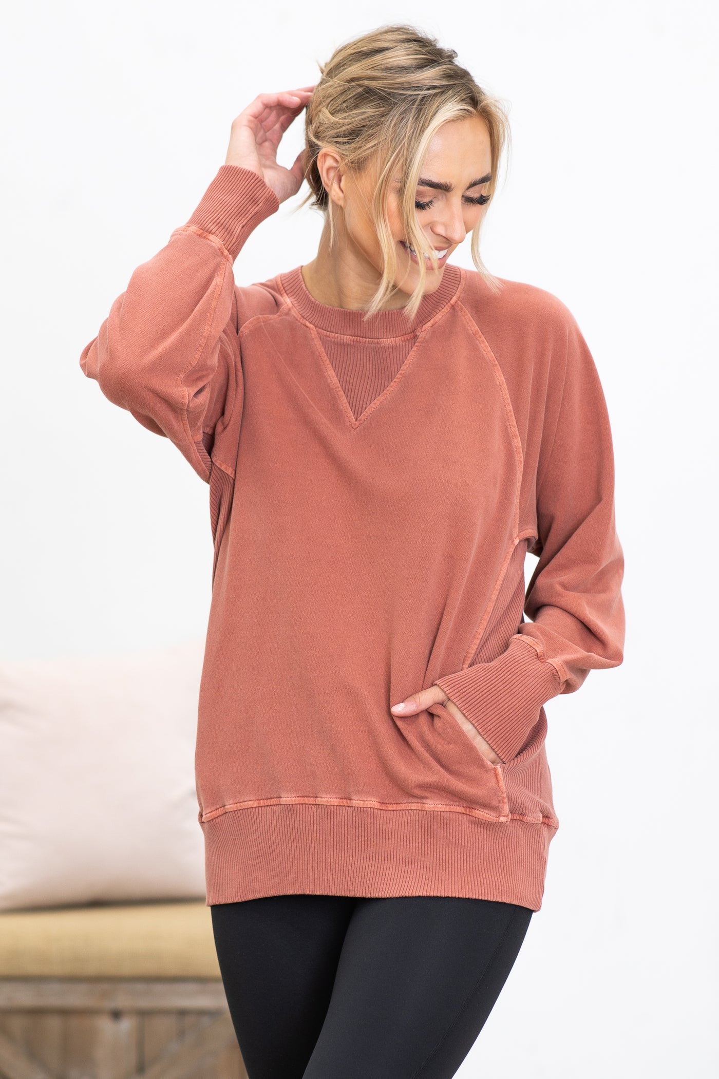 Pigment Dyed French Terry Sweatshirt