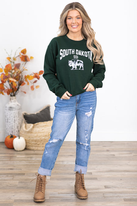 Hunter Green South Dakota Graphic Sweatshirt