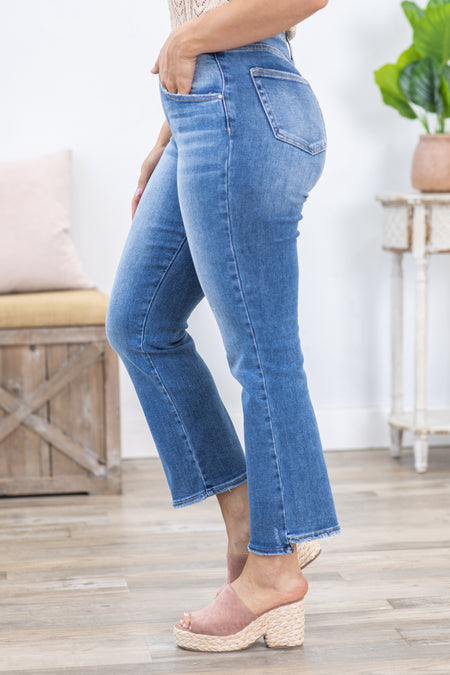 Risen High Rise Slim Straight Jeans