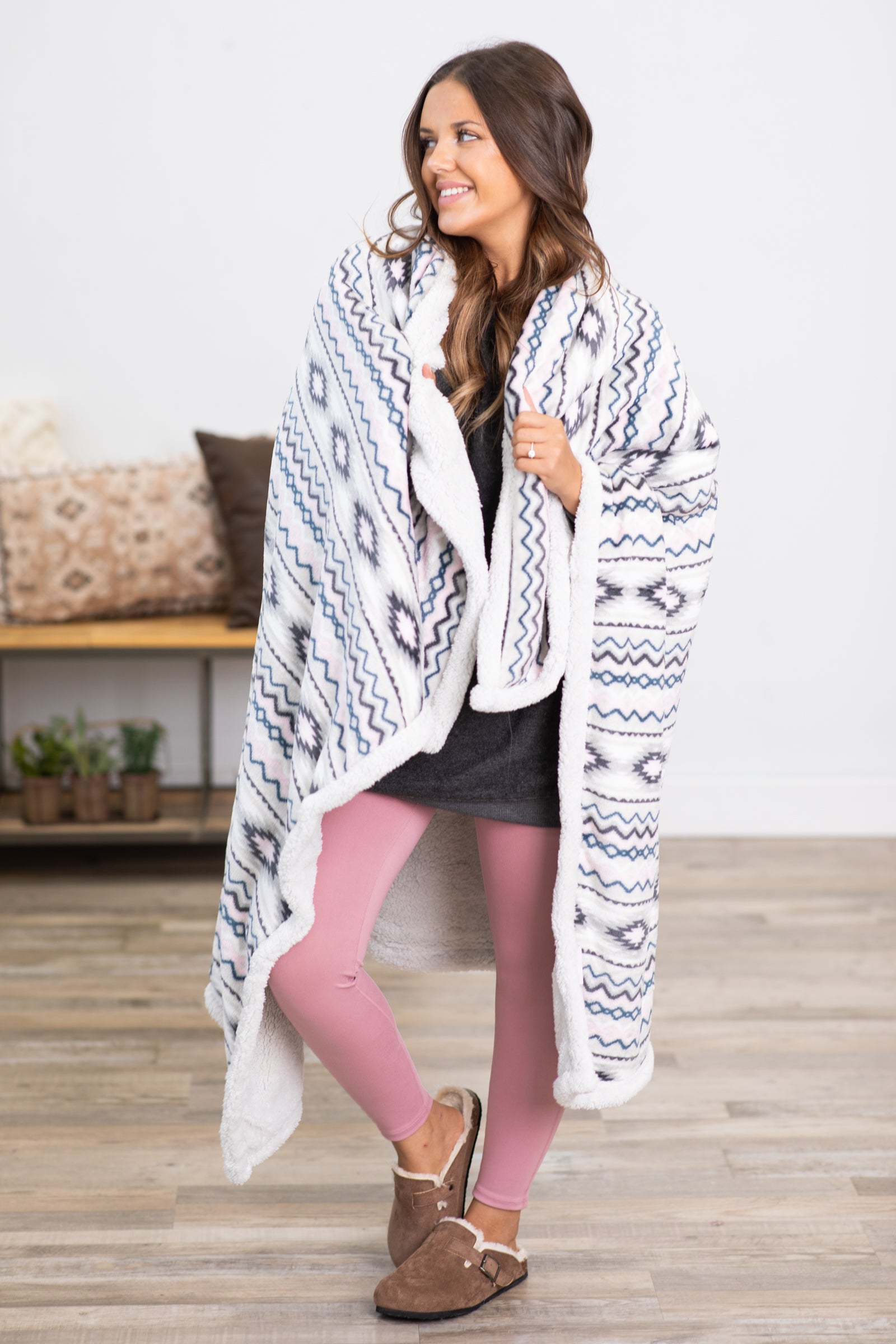 Sherpa discount aztec blanket