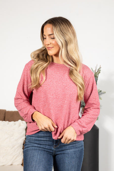 Soft Melange Hacci Long Sleeve Tee