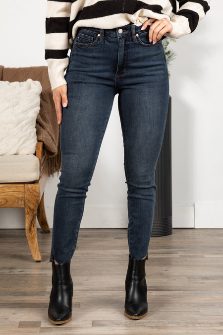 Judy Blue Tummy Control Step Hem Skinny Jean