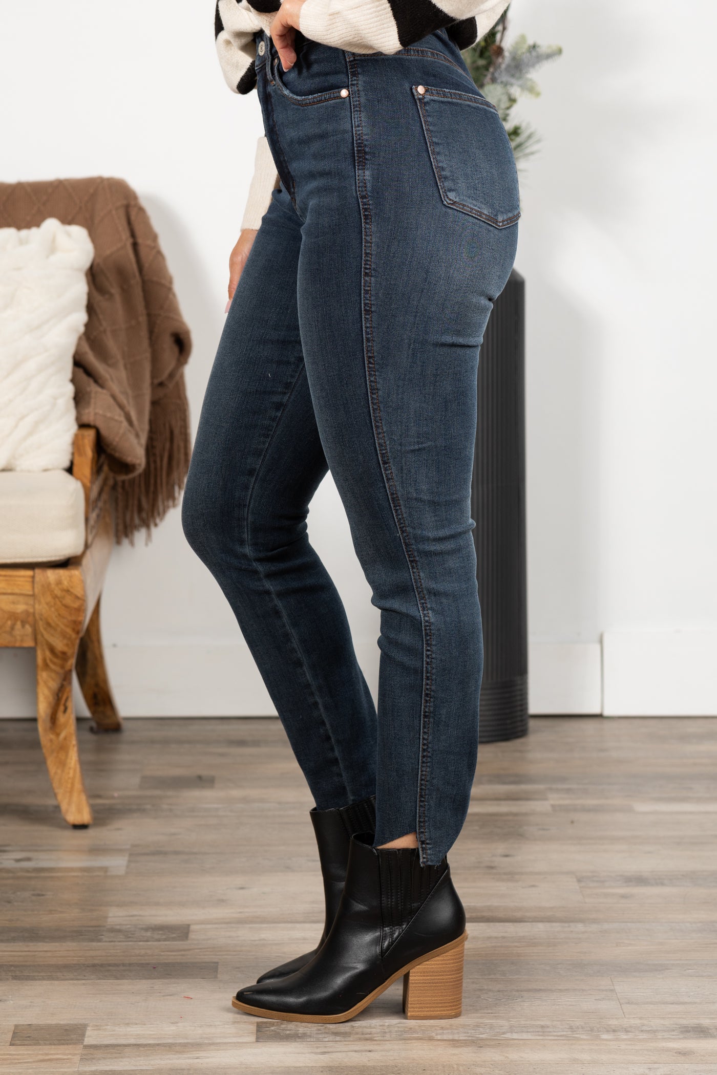 Judy Blue Tummy Control Step Hem Skinny Jean