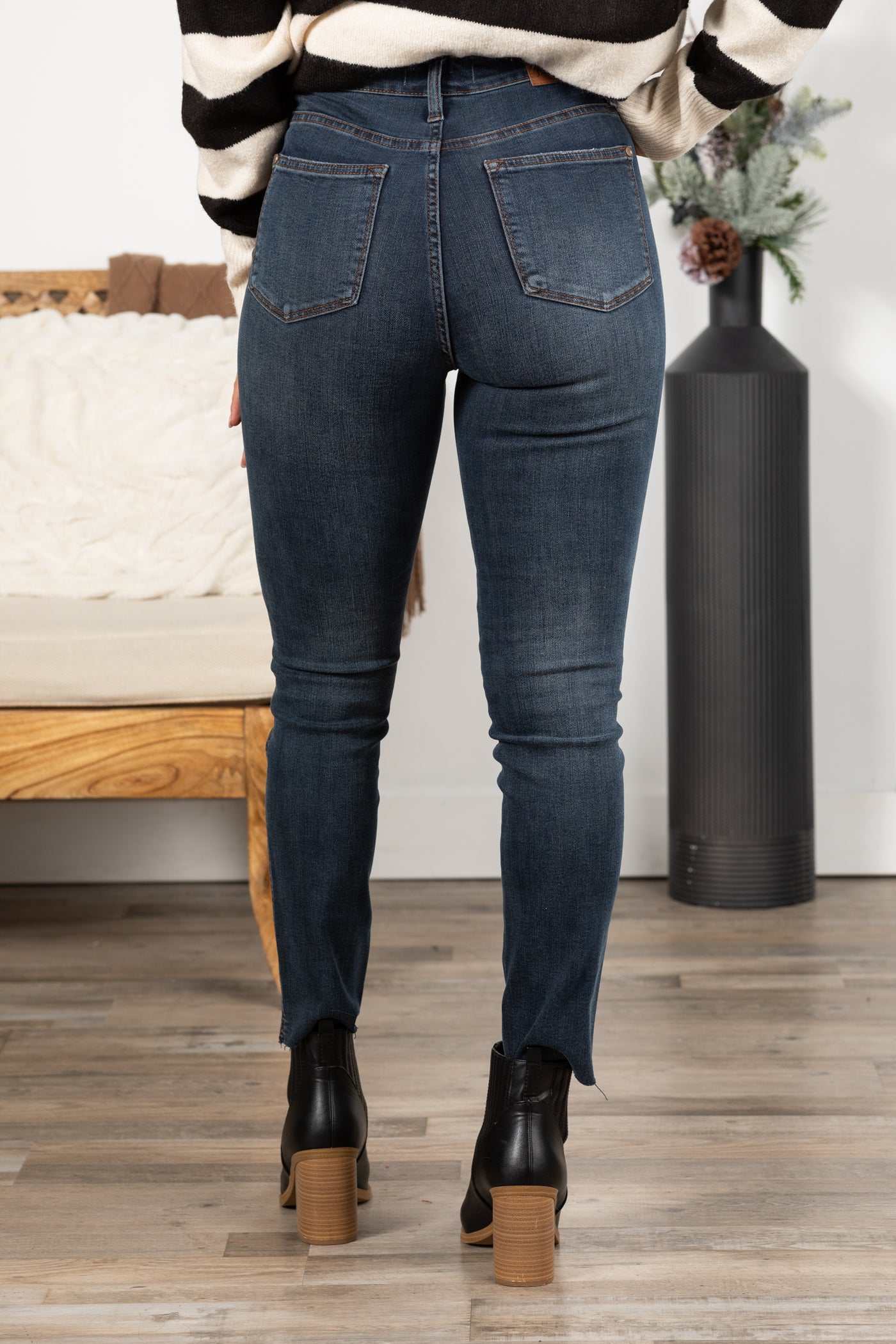 Judy Blue Tummy Control Step Hem Skinny Jean