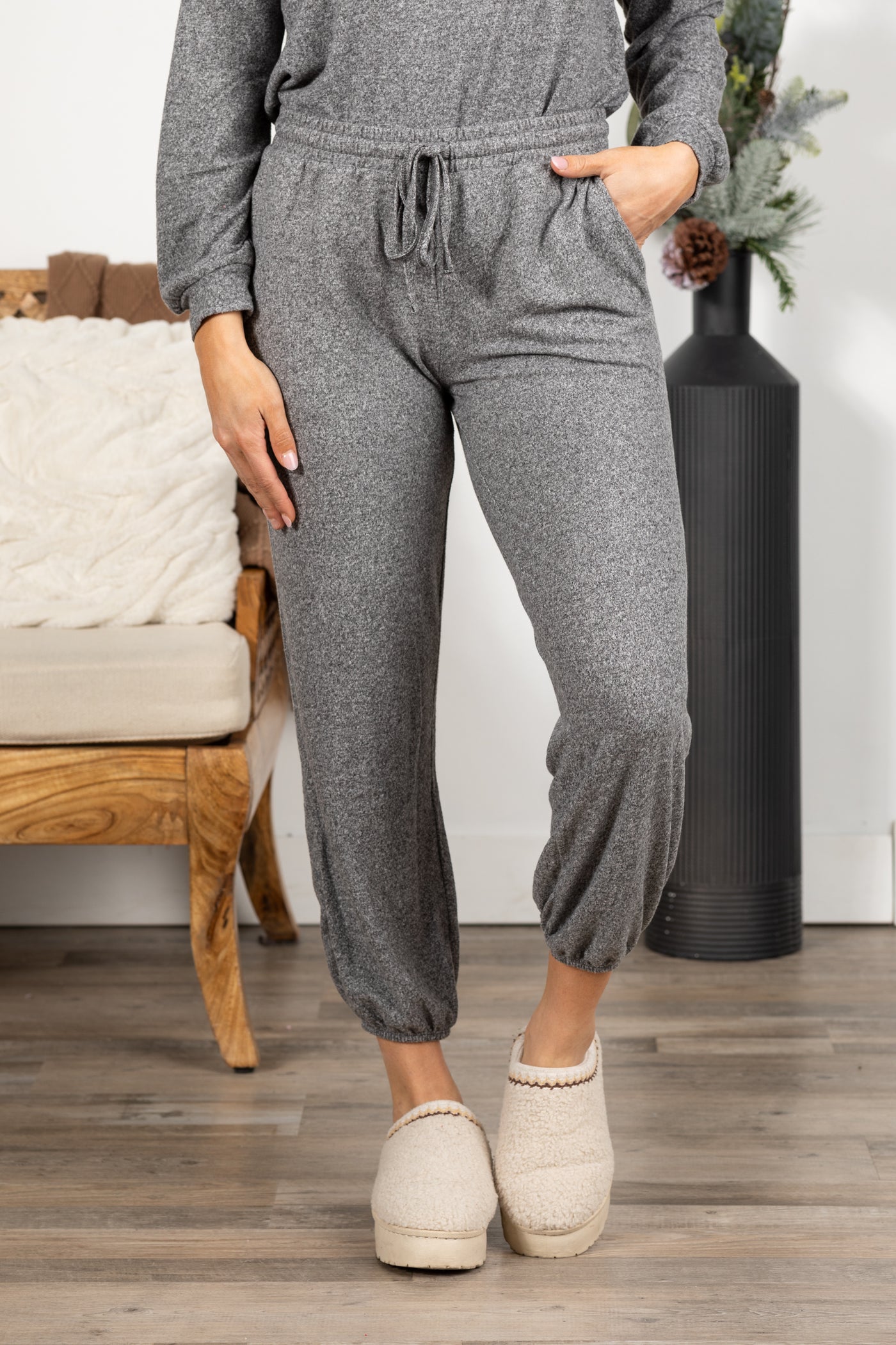 Soft Melange Hacci Joggers