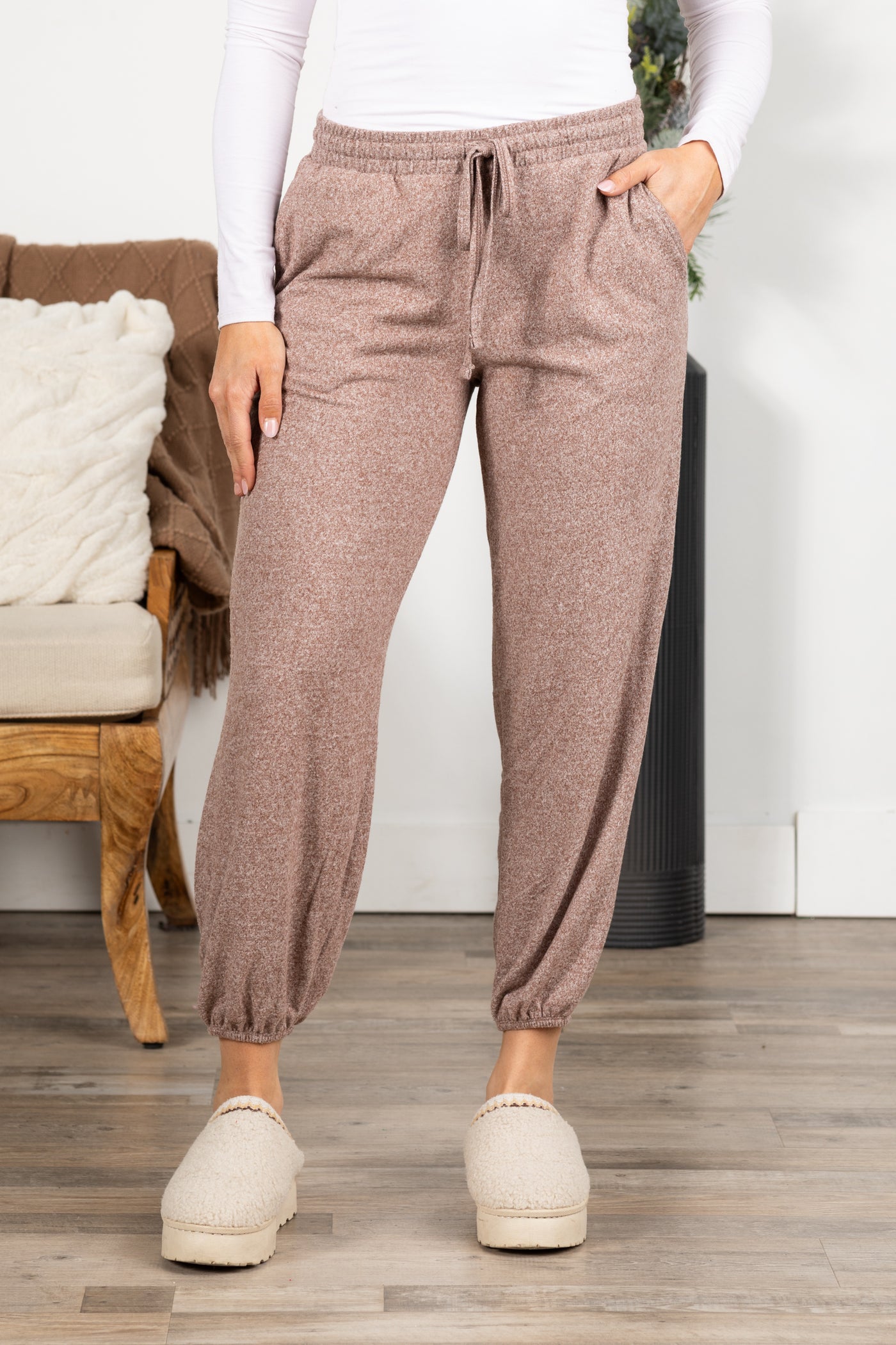 Soft Melange Hacci Joggers