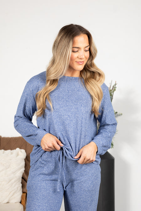 Soft Melange Hacci Long Sleeve Tee