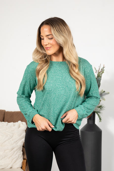 Soft Melange Hacci Long Sleeve Tee