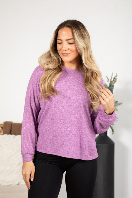 Soft Melange Hacci Long Sleeve Tee