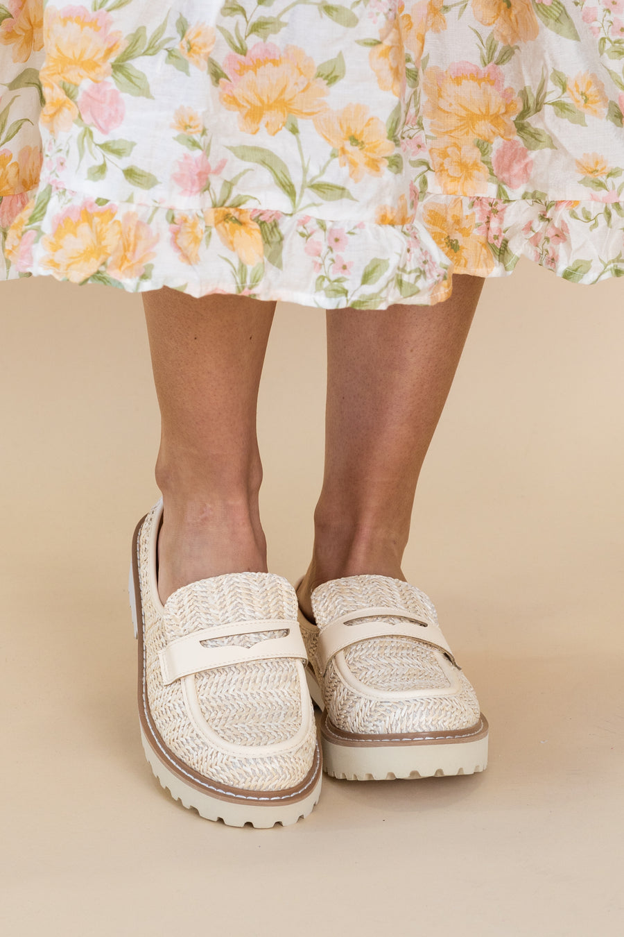 Natural Espadrille Mules