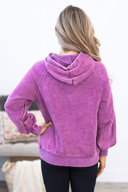 Orchid Washed Hoodie