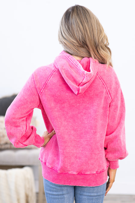 Pink Washed Hoodie