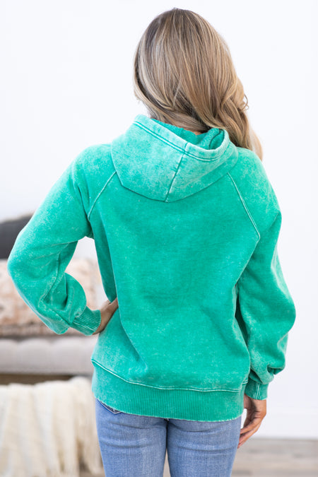 Jade Washed Hoodie