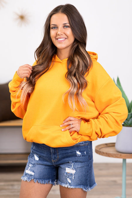 Orange Hooded Sweatshirt - Filly Flair