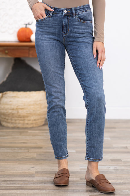 Judy Blue Medium Wash Slim Fit Ankle Jeans