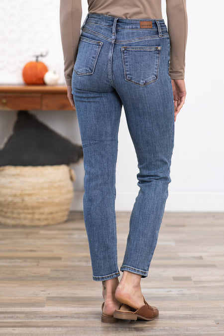 Judy Blue Medium Wash Slim Fit Ankle Jeans