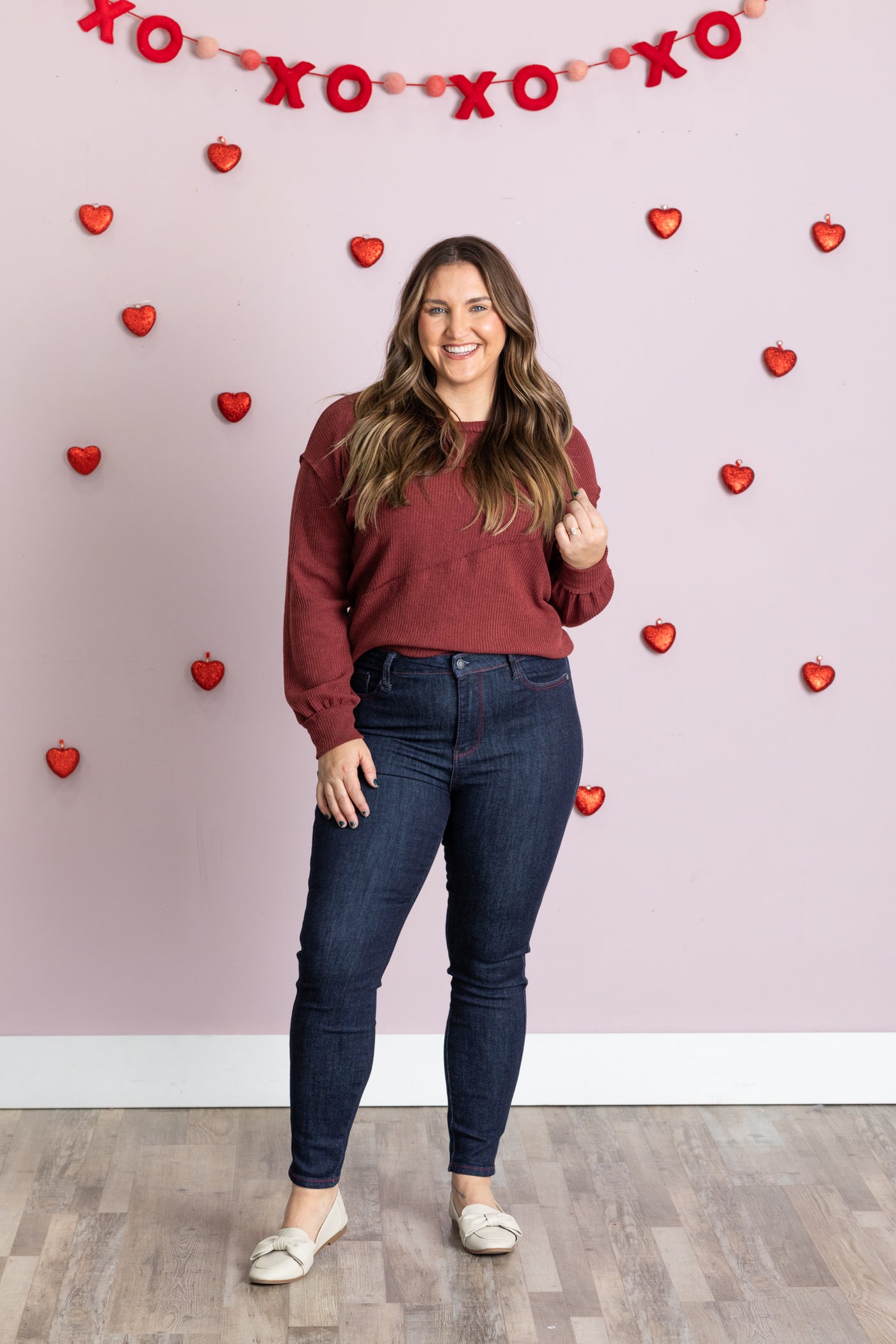 Judy Blue Heart Back Pockets Skinny Jean