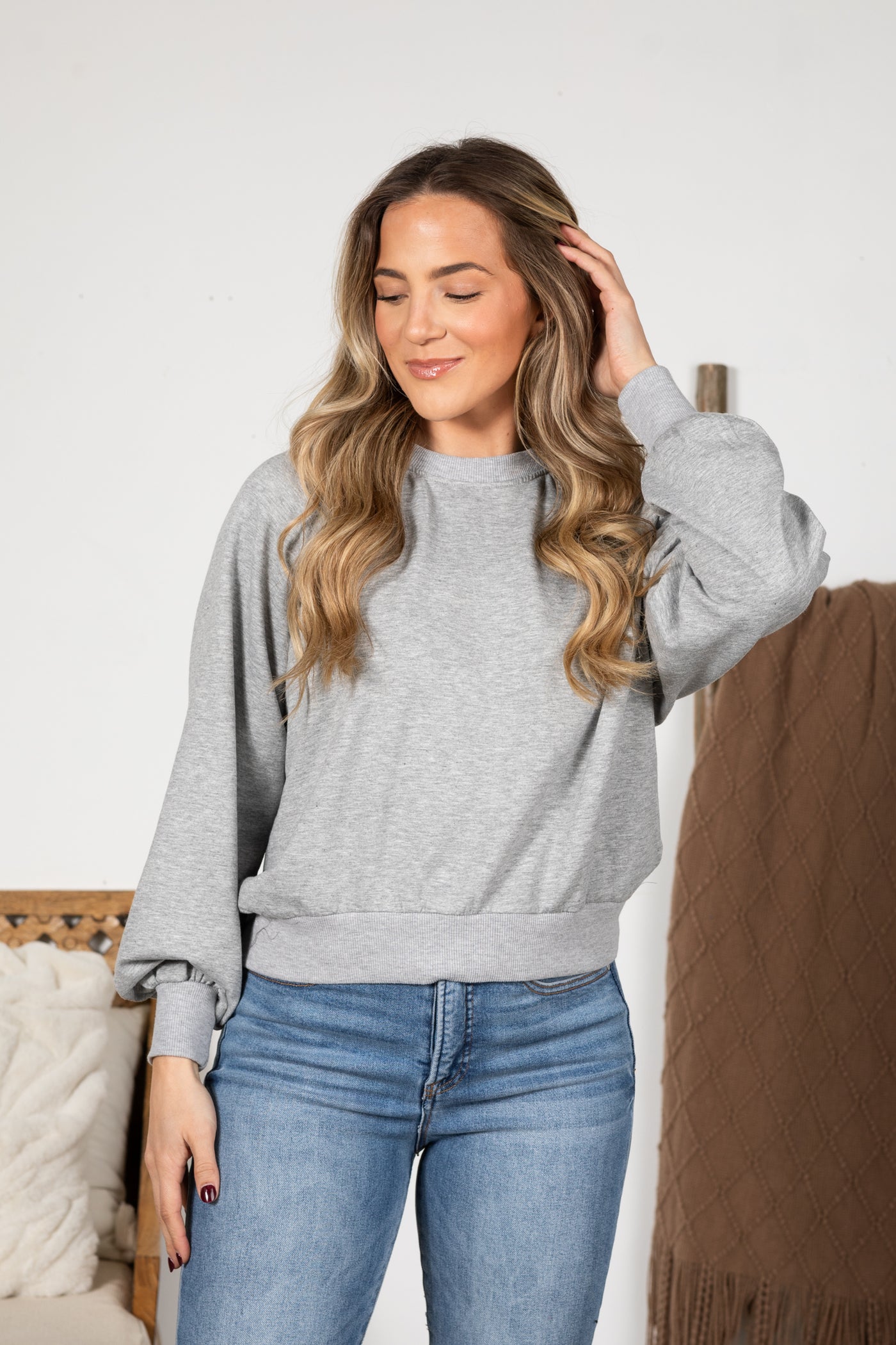 Knit Sweatshirt With Cut Out Back