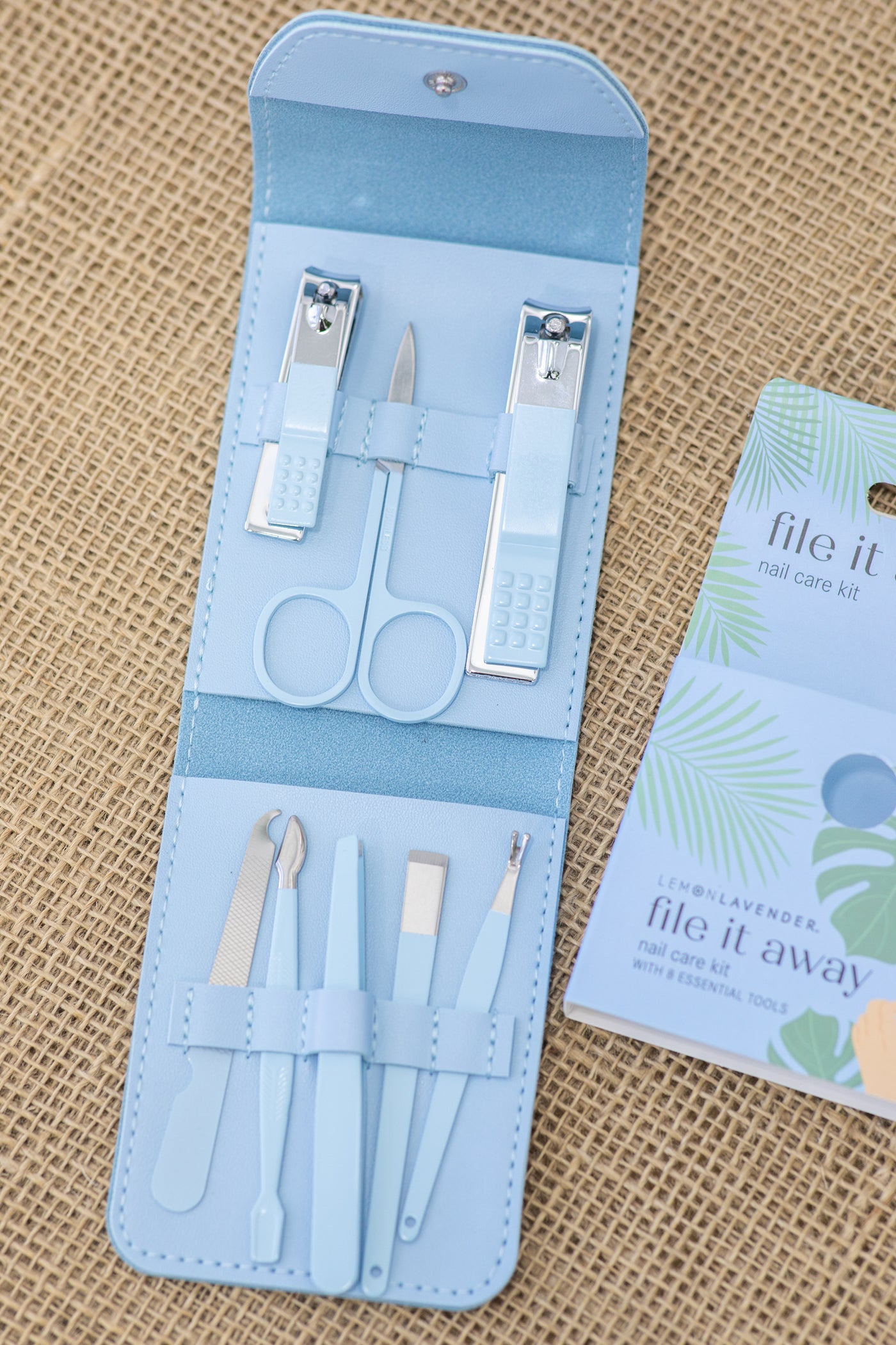 Pastel Blue Nail Care Kit