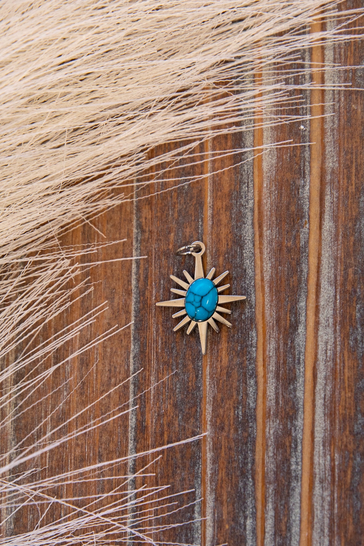 Turquoise North Star Charm