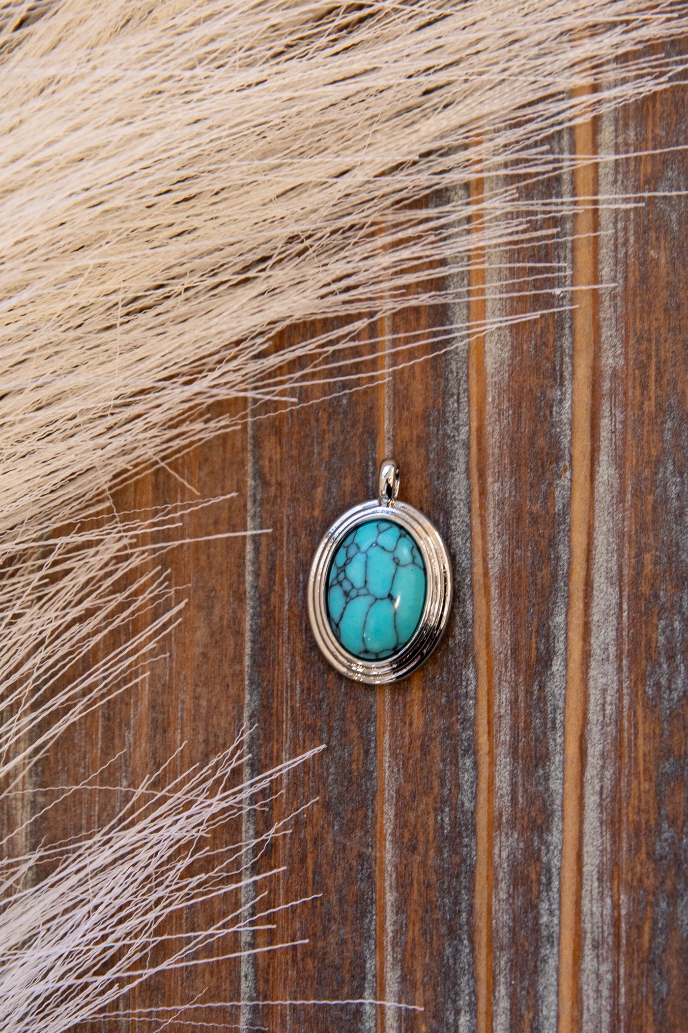 Turquoise Oval Charm