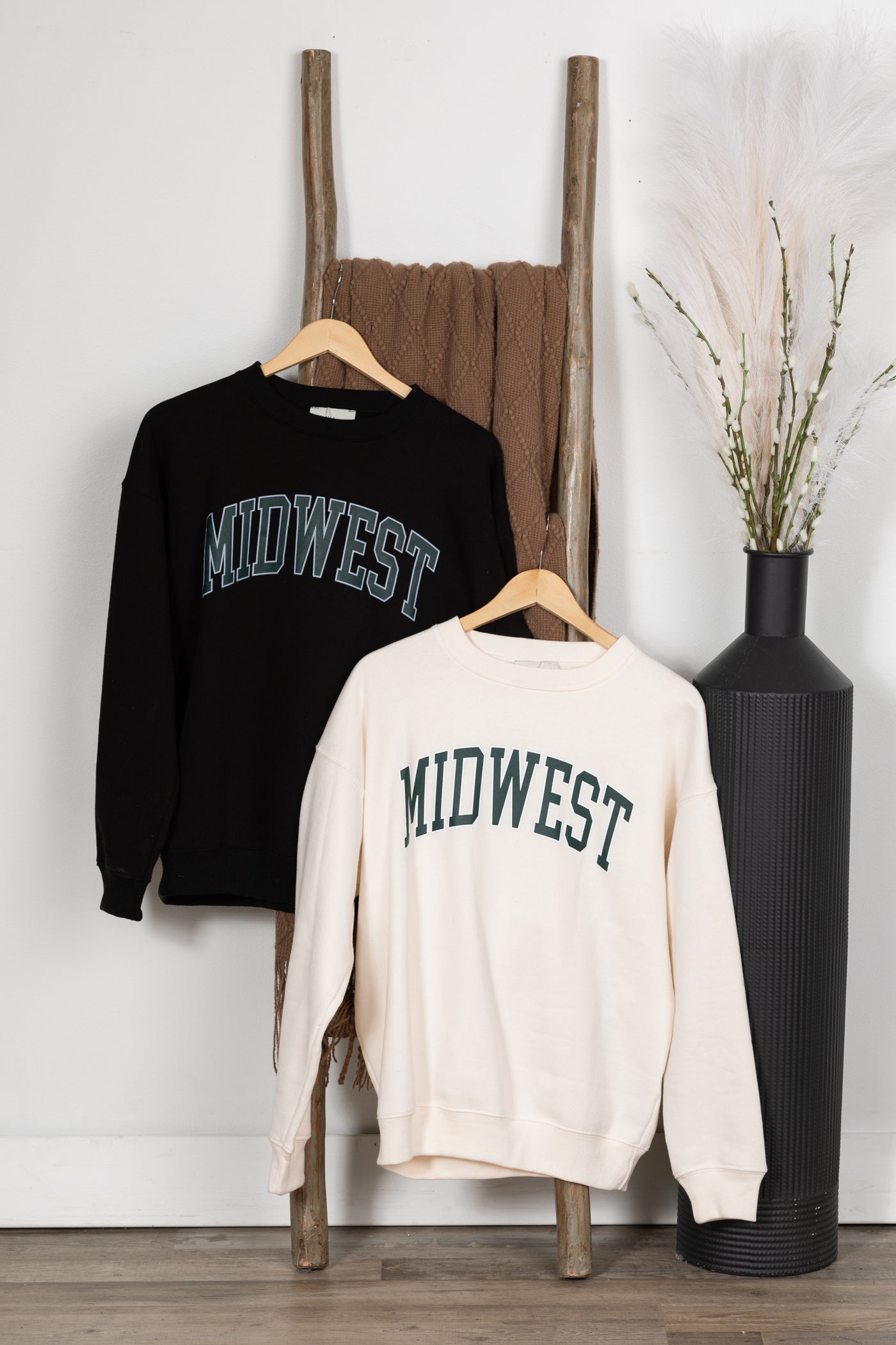 Midwest Printed Fleece Round Neck Sweatshirts