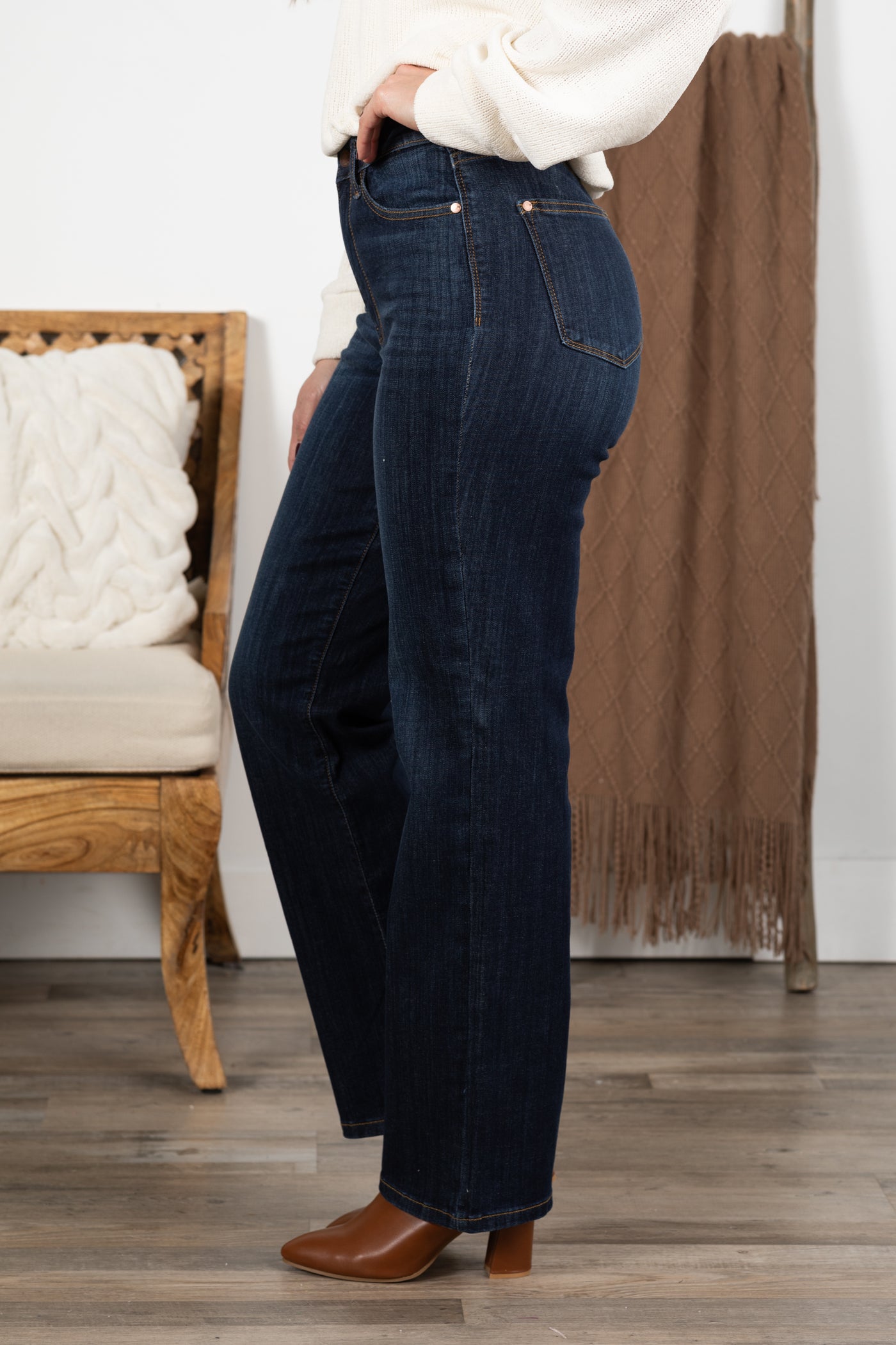 Judy Blue Dark Wash Straight Jeans