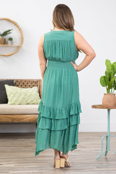 Jade Smocked Waist Midi Dress - Filly Flair