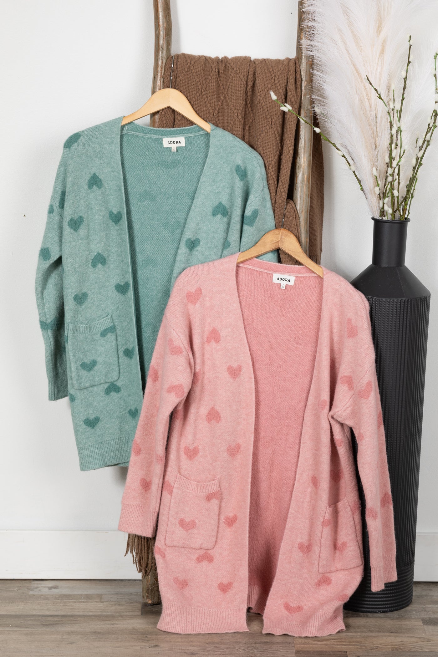 Lovely Heart Sweater Cardigans