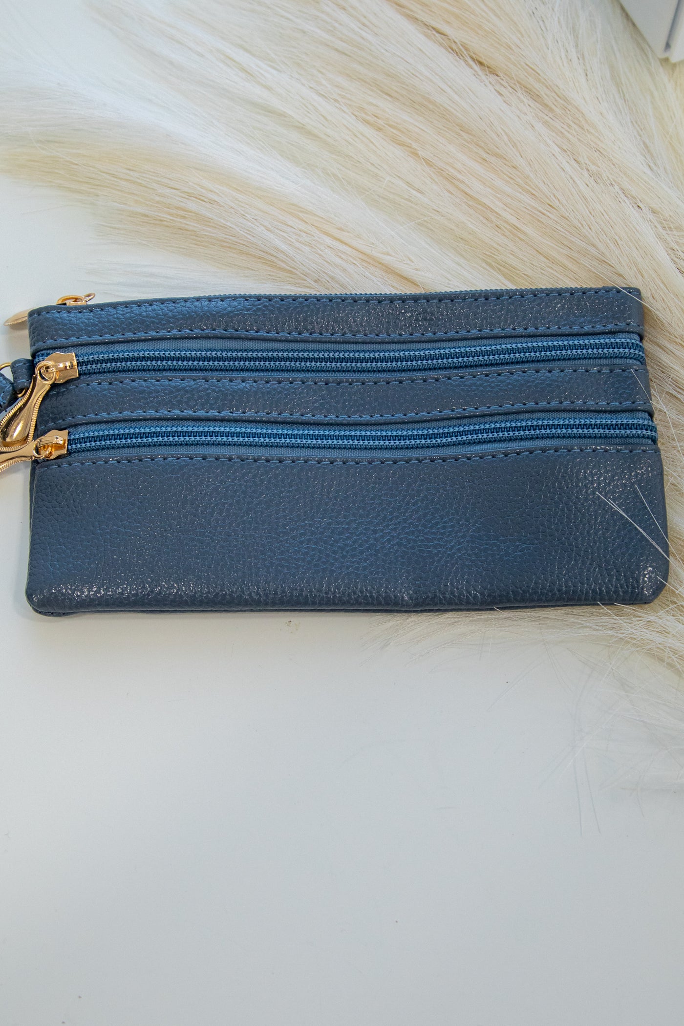 Vegan Leather Wrist Wallet Purse