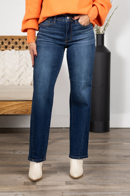 Judy Blue Side Seam Detail Straight Jean