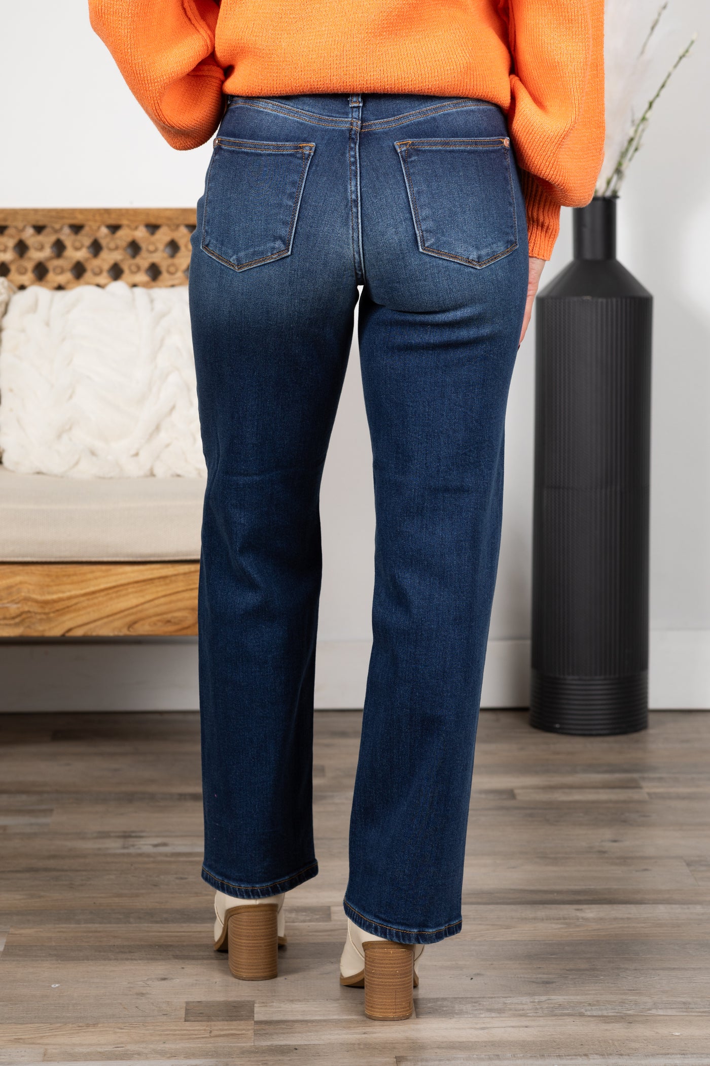 Judy Blue Side Seam Detail Straight Jean