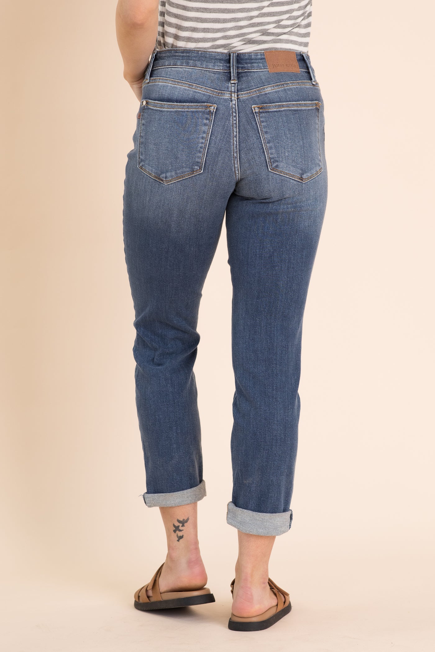 Judy Blue Vintage Wash Boyfriend Fit Jean