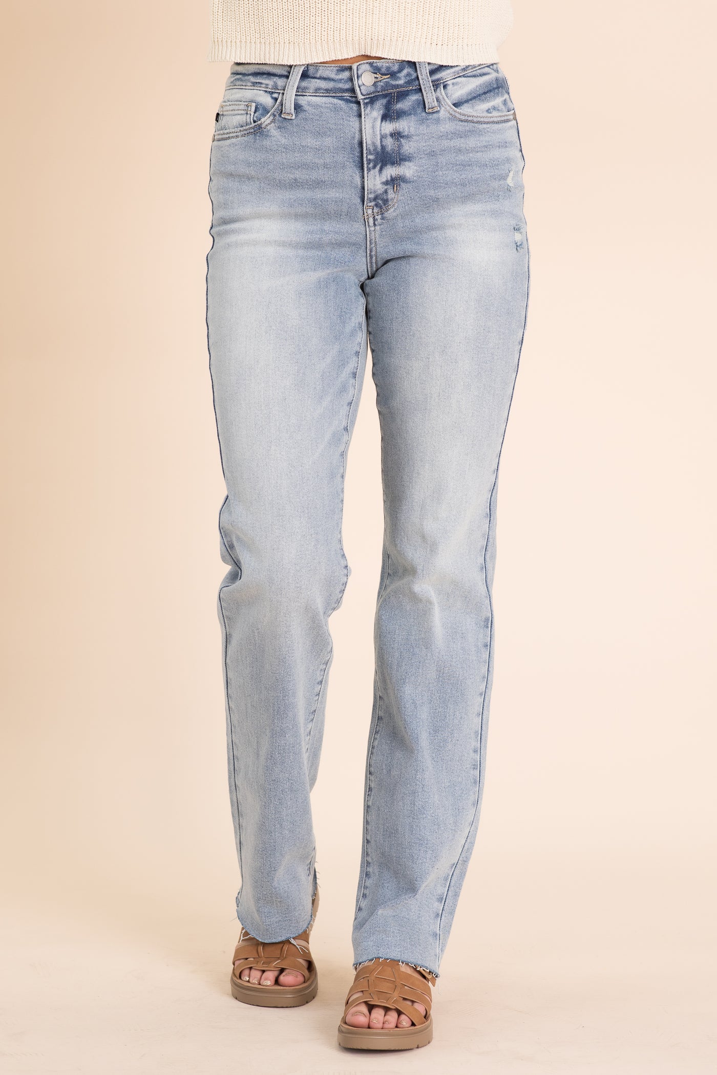 Judy Blue Light Wash Dad Jeans