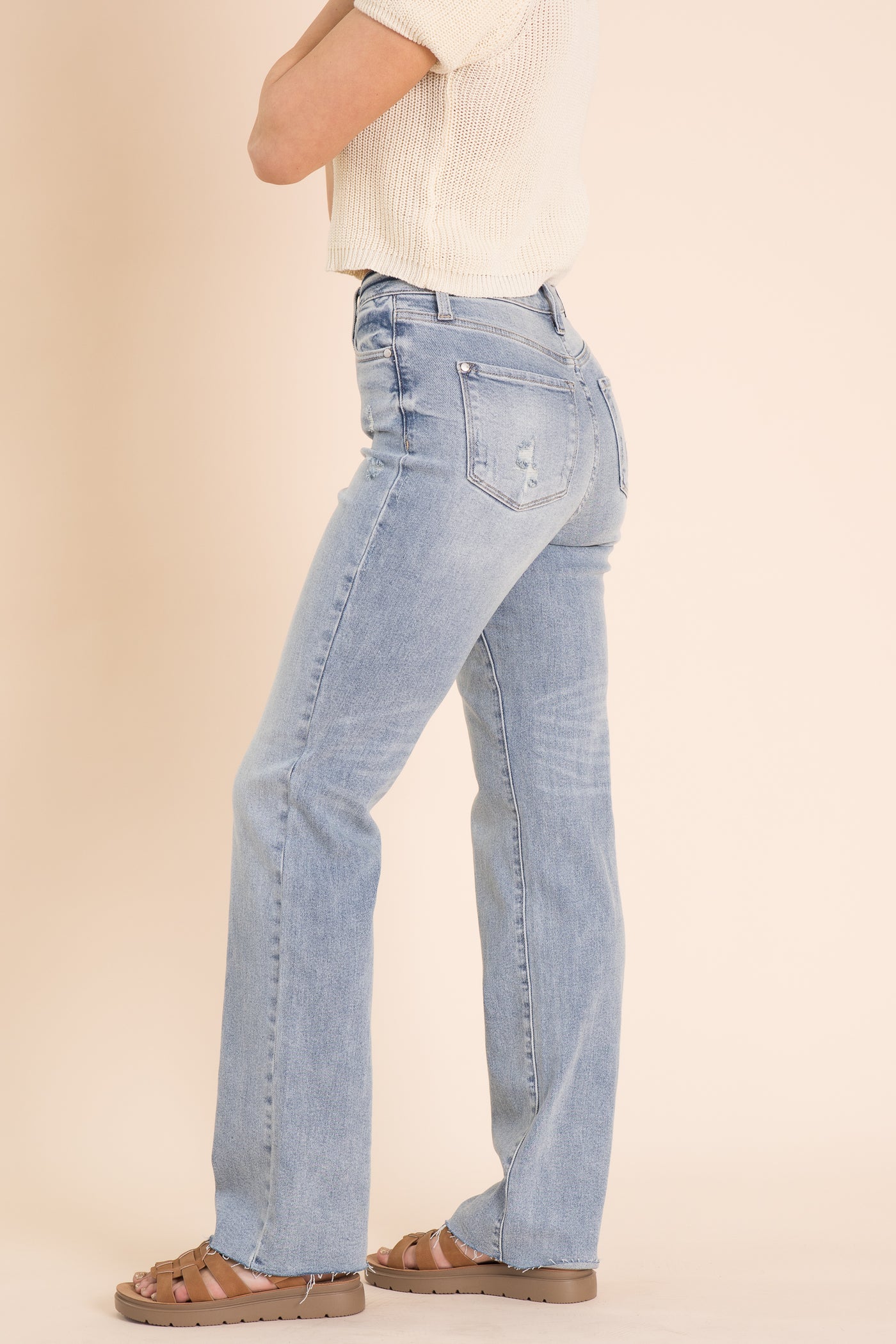 Judy Blue Light Wash Dad Jeans