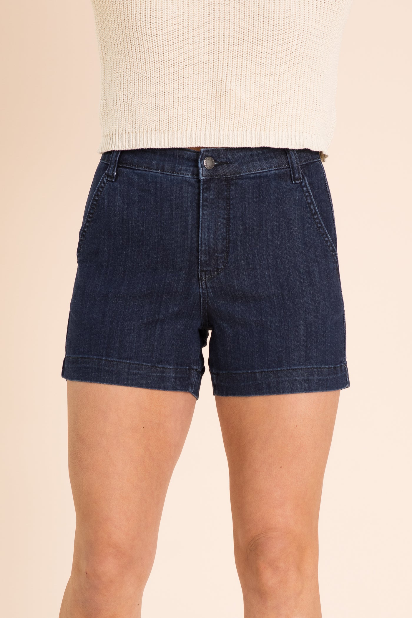 Judy Blue Dark Denim Trouser Shorts