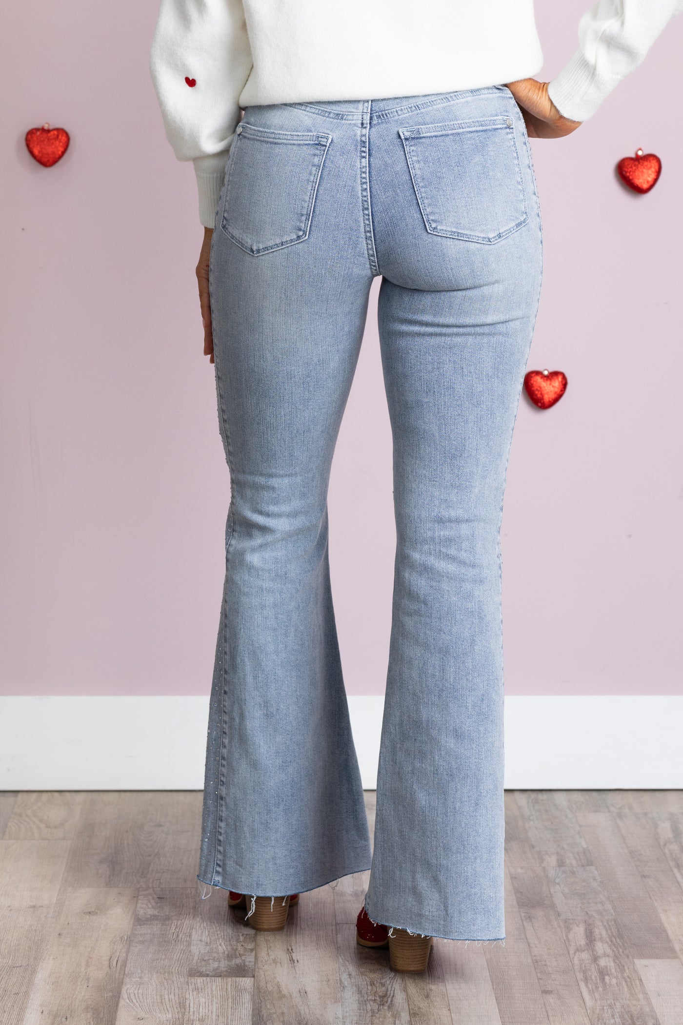 Judy Blue Rhinestone Side Panel Jeans