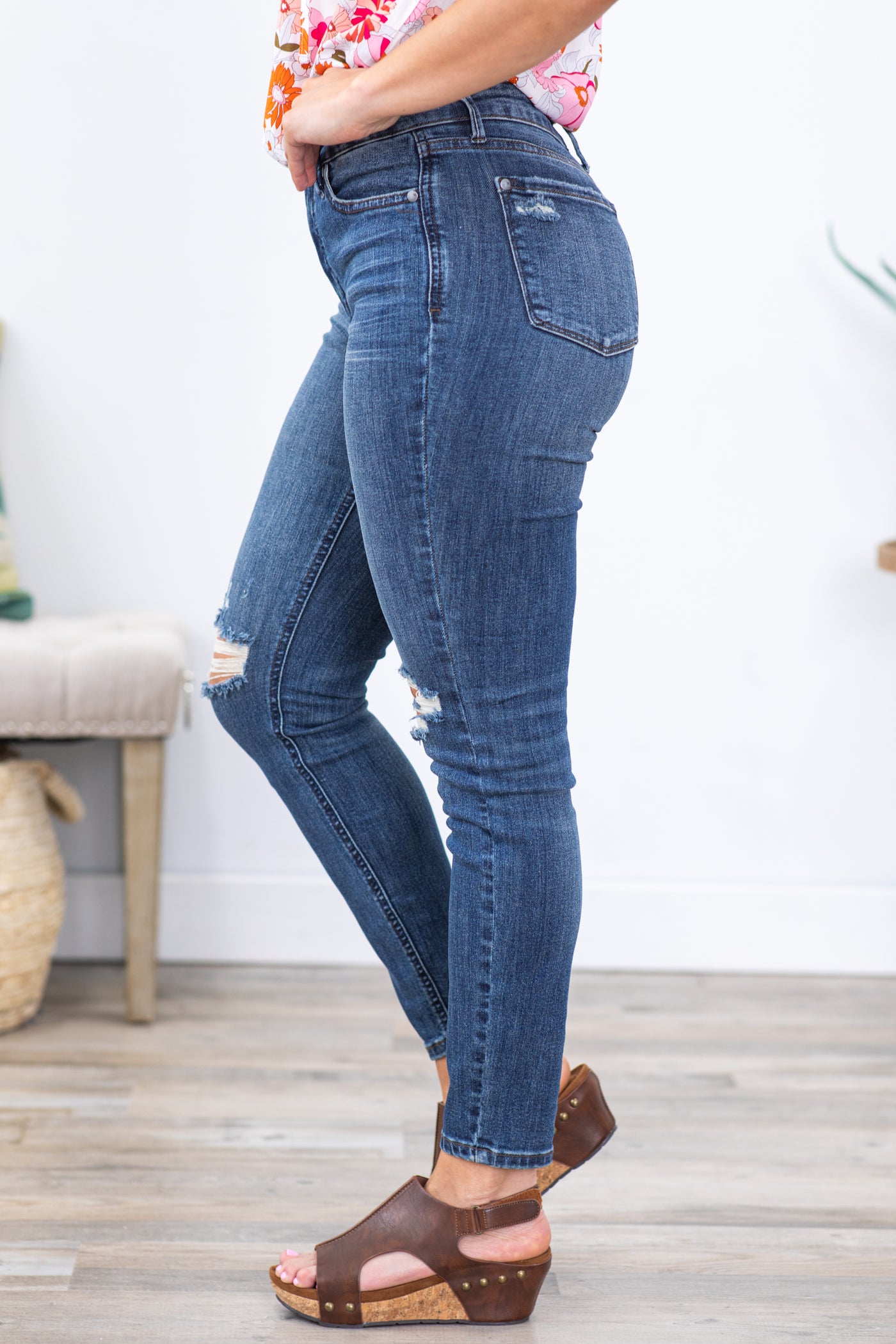 Judy Blue Autumn Double Button Tummy Control Khaki Flare Jeans – Simply Me  Boutique