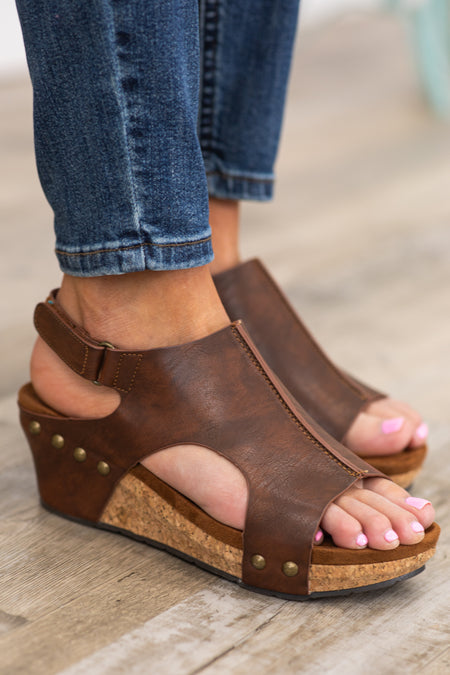 Brown Burnished Wedges