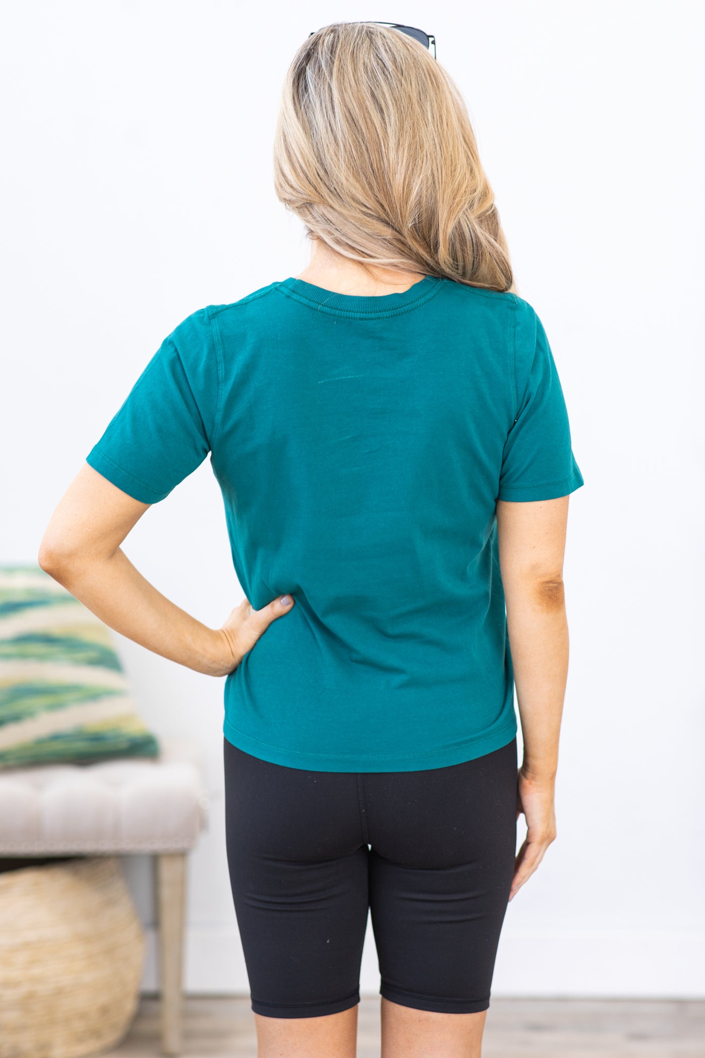 Teal Classic Boxy Fit Top