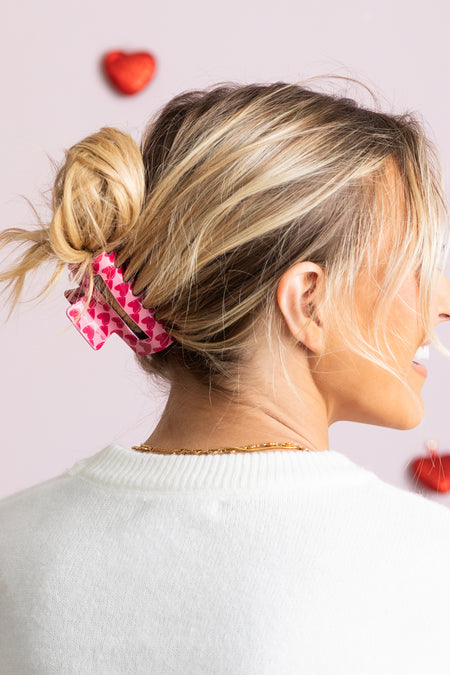 Heart Claw Hair Clips